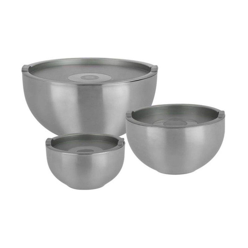 Lot De 2 Grands Saladiers En Inox Coloré – Vert Et Jaune – Brillant – Moderne – Occasion