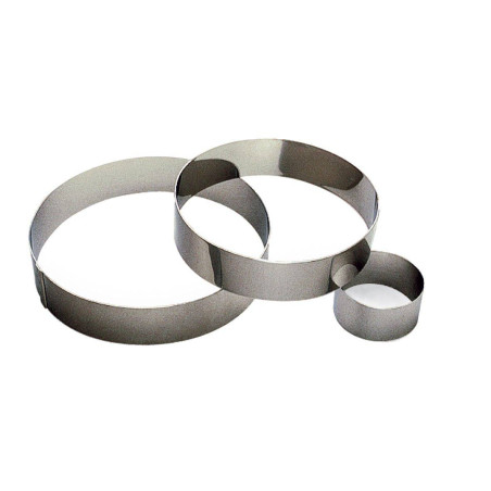 Cercles à Tarte Inox Gobel – Lot De 4 – Diamètre 9 Cm, Hauteur 2 Cm – Fabrication Française