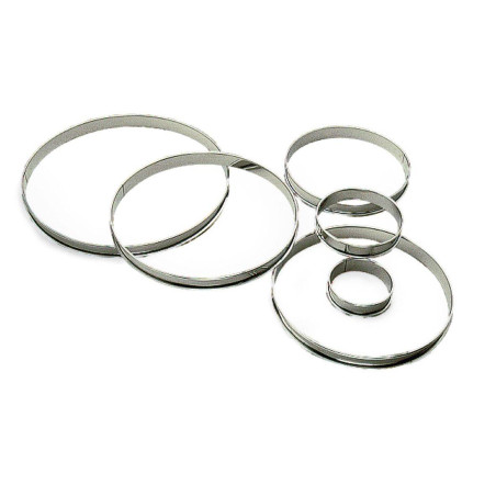 Cercle à Tarte Inox Bord Ourlé H20 GOBEL D100