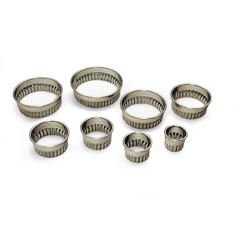 Découpoir ROND Cannelé Inox GOBEL D50