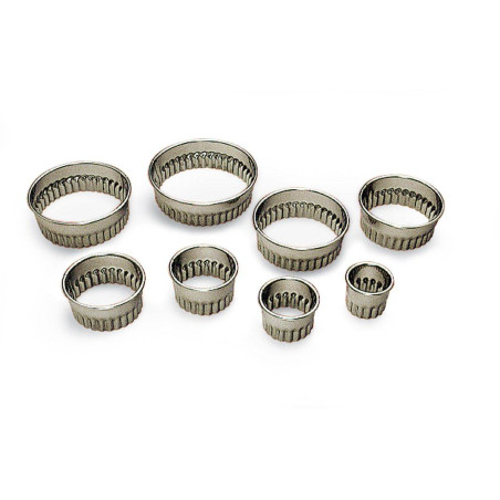 Découpoir ROND Cannelé Inox GOBEL D50