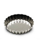 Moule à Manqué rond cannelé Tartelette Fer Blanc GOBEL D100