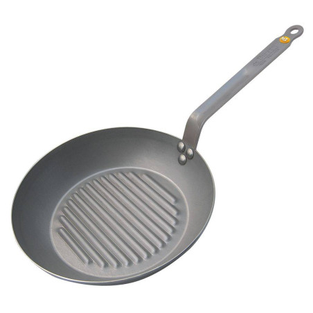 MINERAL Poêle GRILL en tôle d´acier cire d´abeille de BUYER D 26 cm SC