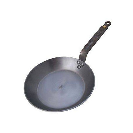 MINERAL Poêle ronde en tôle d´acier cire d´abeille de BUYER D 28 cm