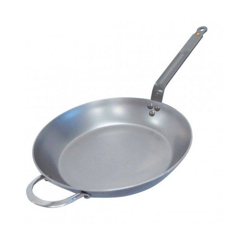 MINERAL Poêle ronde en tôle d´acier cire d´abeille de BUYER D 36 cm