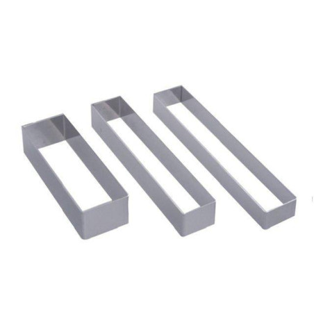 Rectangle Inox Emporte pièce de BUYER 12.4 x 4.3 H 3 cm