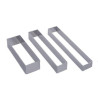 Rectangle Inox Emporte pièce de BUYER 12.4 x 4.3 H 3 cm