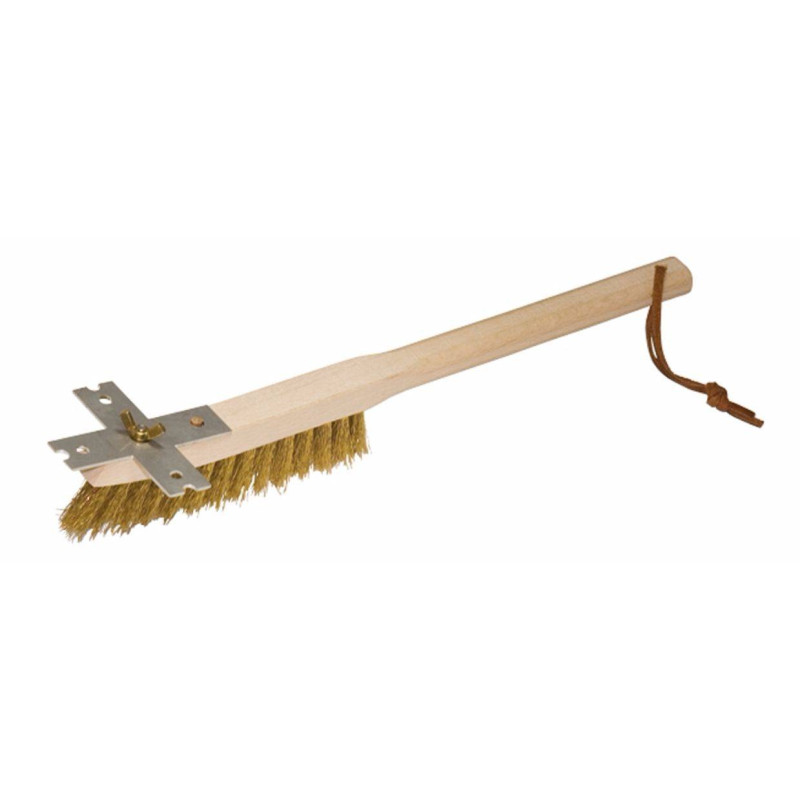 Brosse pour grille de barbecue avec grattoir
