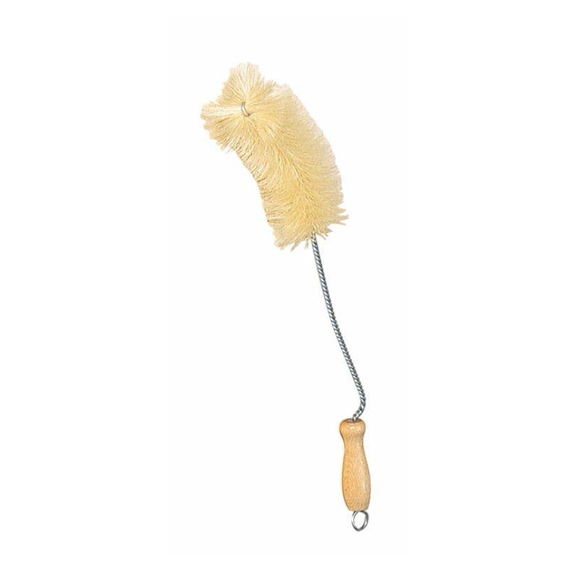Goupillon Brosse à biberon manche en bois