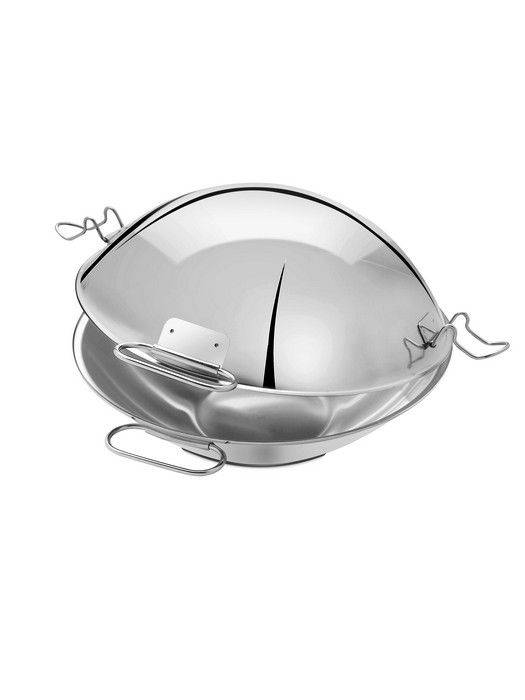 JULIENNE GRANIT Sauteuse en Fonte Aluminium avec couvercle deux anses en verre Induction D28