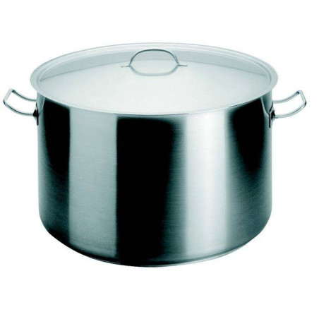 Marmite inox avec couvercle en verre 24cm