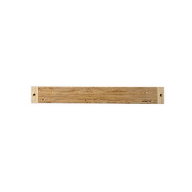Arcos Barre Aimantée Bois De Hêtre 400 X 50 Mm – Support Magnétique Brun Pour Couteaux De Cuisine