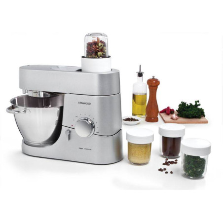 Mini Mixeur + 4 Mini-cuves avec couvercles pour robots Chef et Major KENWOOD