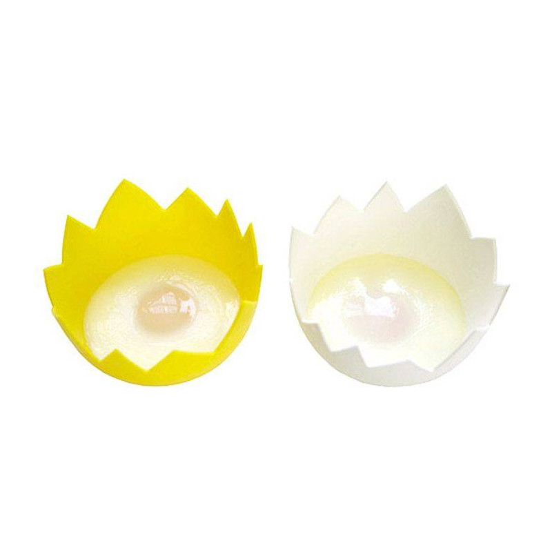 Eddingtons Pocheur à Oeuf Jaune - Accessoire Anti-adhésif Pour Poêle