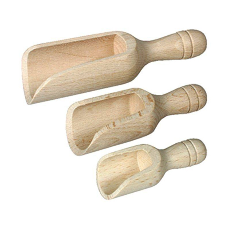Pelle complète hêtre ronde main image 0