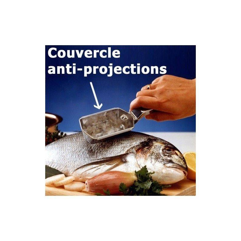 Écailleur à Poisson En Aluminium Kitchen Craft - 22 Cm, Manche Ergonomique, Idéal Pour Saumon, Cabillaud, Bar