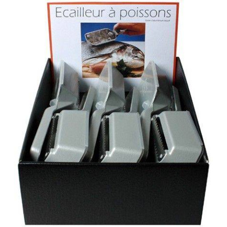 Ecailleur à POISSONS avec récupérateur Scalex WESTMARK