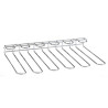 Rack rangement verres suspendus Fixation mixte chromé