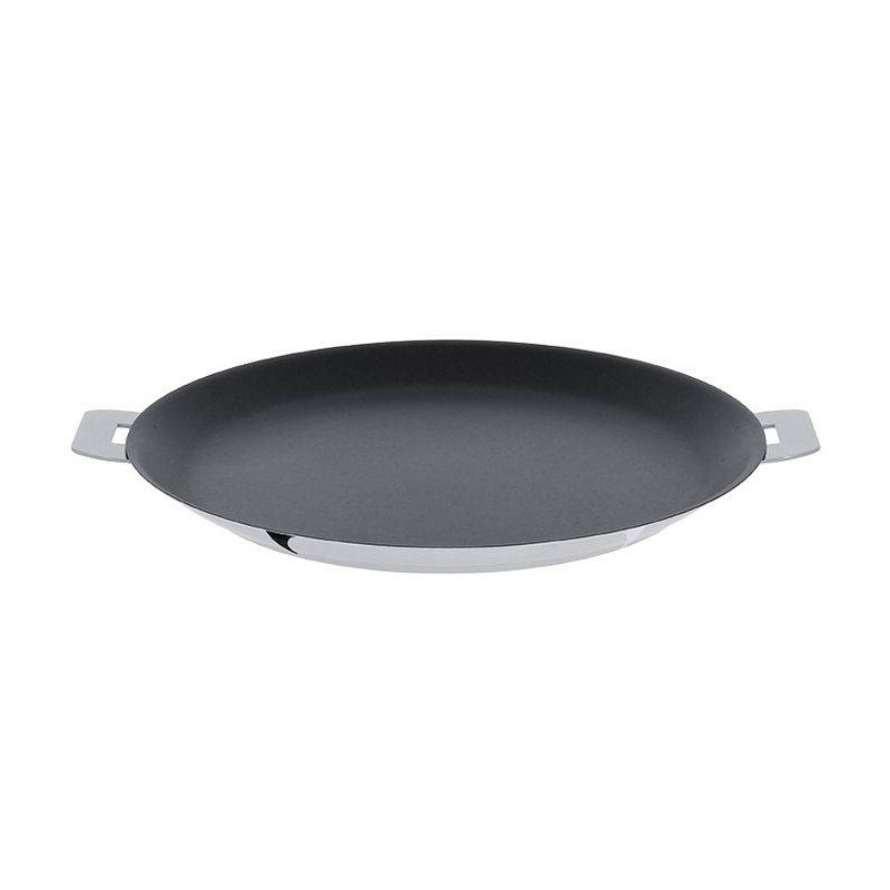 MUTINE Poêle à Crêpes Crépière Amovible Inox Revêtue corps CLASSIQUE Cristel D26