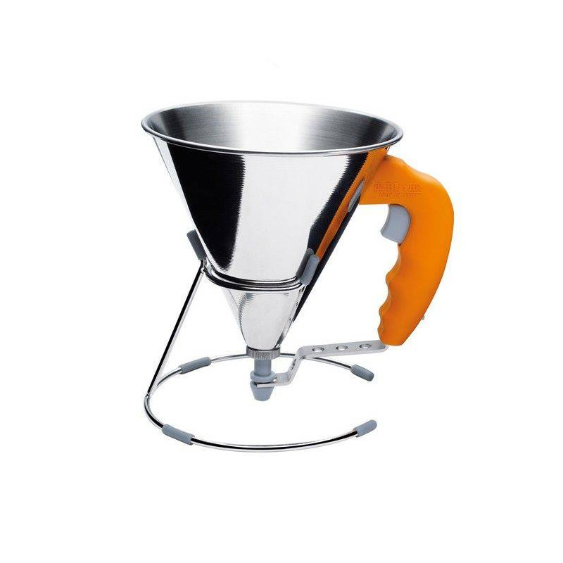 Entonnoir à Piston sur support Ménage KWIK de Buyer Orange
