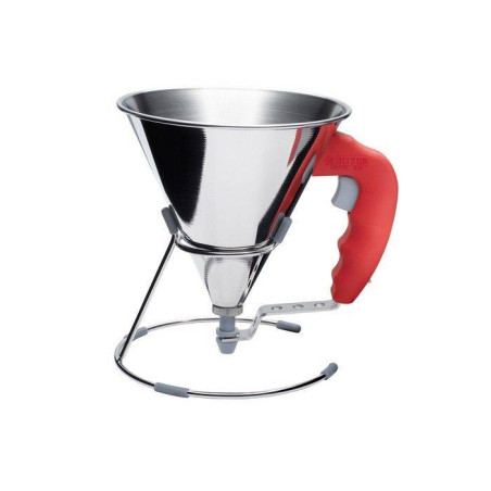 Entonnoir à Piston sur support Ménage KWIK de Buyer Rouge