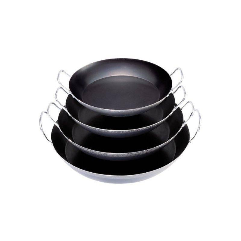 Plat paëlla tôle bleue 2 anses LA LYONNAISE de BUYER D 42 cm