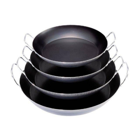 Plat paëlla tôle bleue 2 anses LA LYONNAISE de BUYER D 42 cm