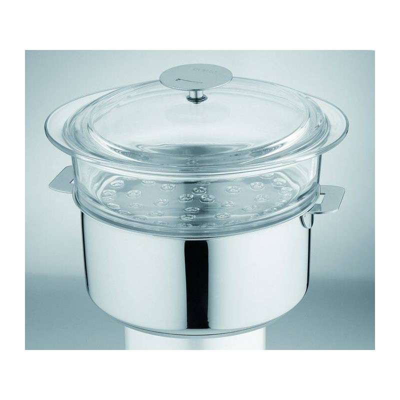 COMPLEMENT Cuit Vapeur verre + couvercle Cristel D24