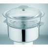 COMPLEMENT Cuit Vapeur verre + couvercle Cristel D24