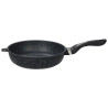 TITANIUM GRANIT Poêle Haute Fonte Aluminium Revêtue Aspect Pierre GSW D28