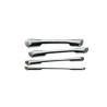 Ensemble de 4 Gouges Cannelées 8 tailles décor fruits légumes Inox SC