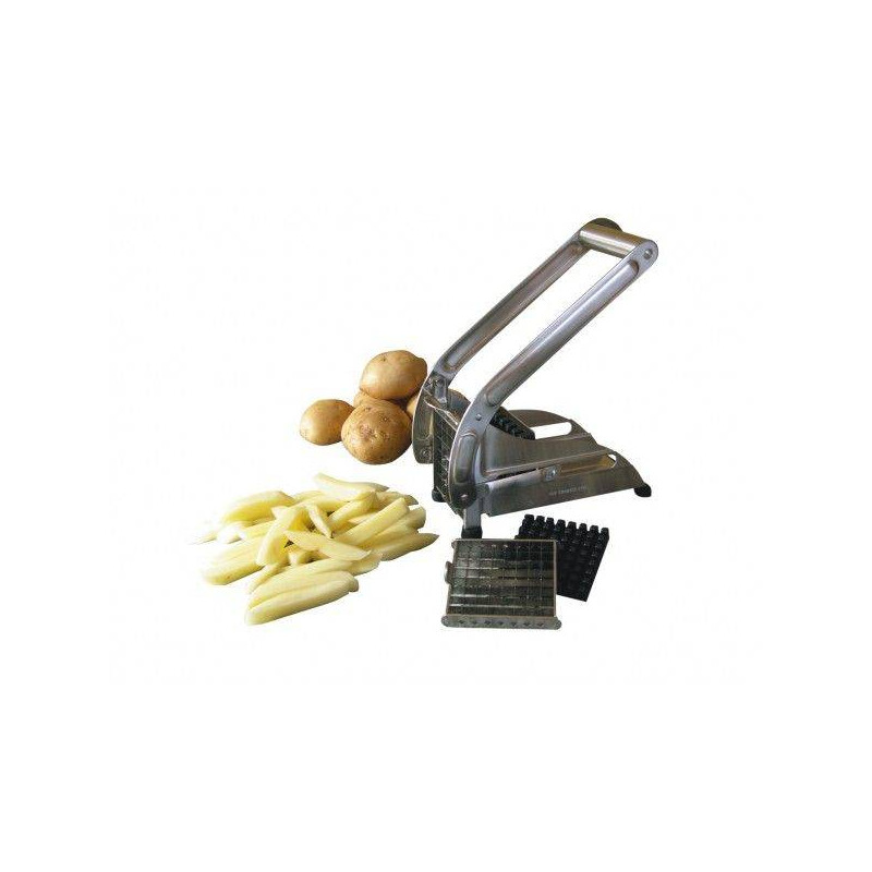 Coupe Frites ménager Inox avec 2 grilles