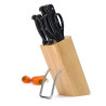 Bloc Couteaux en bois 6 pièces
