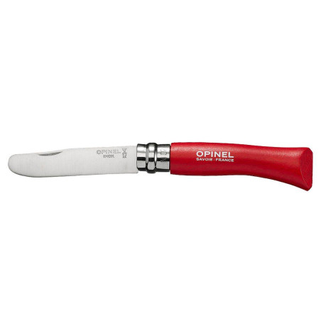 Couteau fermant N°7 bout rond Spécial Enfant OPINEL Rouge
