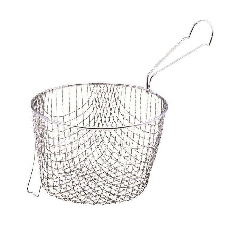 Pendeford Cestello Di Ricambio Per Friggitrice A Padella 20 Cm - Frizione In Metallo Con Manico Lungo - Dimensioni 18x8,5 Cm