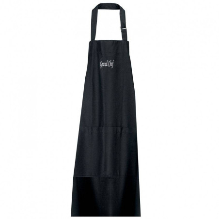 Tablier de cuisine Brodé GRAND CHEF Coton Winkler Noir