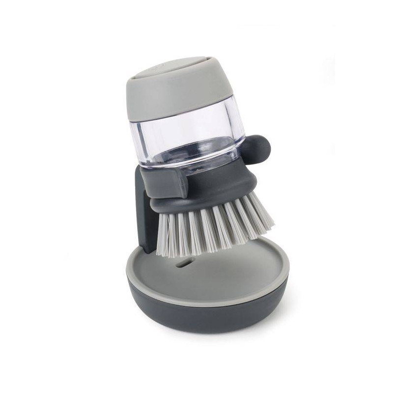 PalmScrub Brosse à vaisselle distributeur de savon Joseph Joseph GRIS
