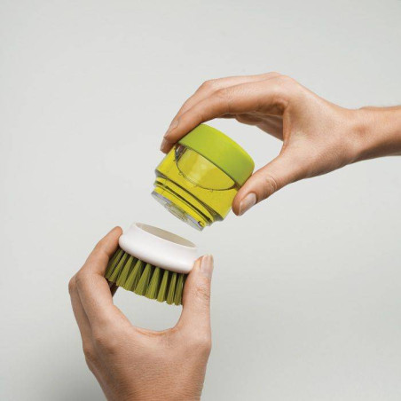 PalmScrub Brosse à vaisselle distributeur de savon Joseph Joseph GRIS