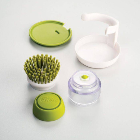 PalmScrub Brosse à vaisselle distributeur de savon Joseph Joseph GRIS