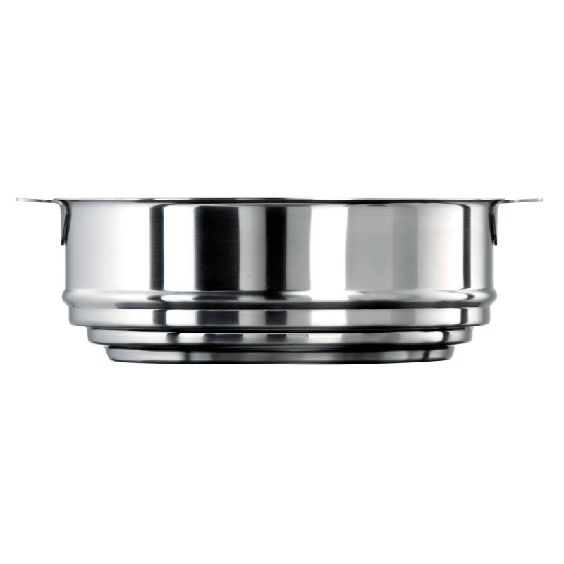 Ustensile Cuisine Compatible Tous Feux Cuit-asperges Cristel 16cm Inox Induction - Avec Panier Et Couvercle Verre Couvercle Casserole 16 Cm