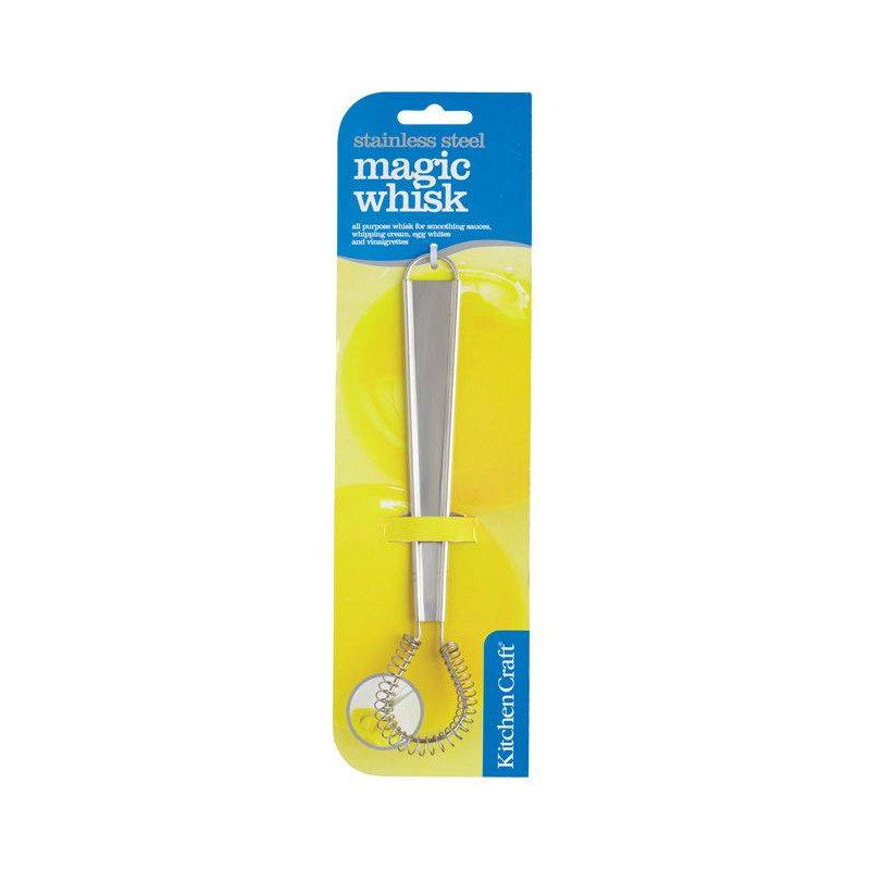 KitchenCraft Fouet Magique En Inox 20 Cm - Le Mini Fouet Ultra Efficace Pour Sauces, Œufs Et Vinaigrettes