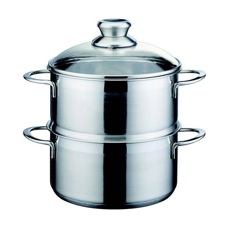 Cuit Vapeur Inox + Couvercle verre MIRAGE D20 GSW