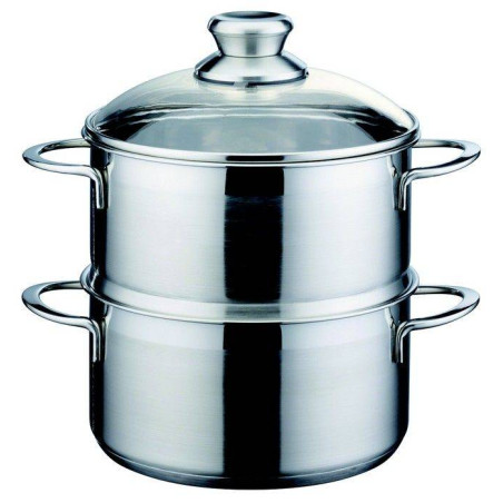 Cuit Vapeur Inox + Couvercle verre MIRAGE D20 GSW