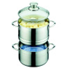 Cuit Vapeur Inox + Couvercle verre MIRAGE D20 GSW