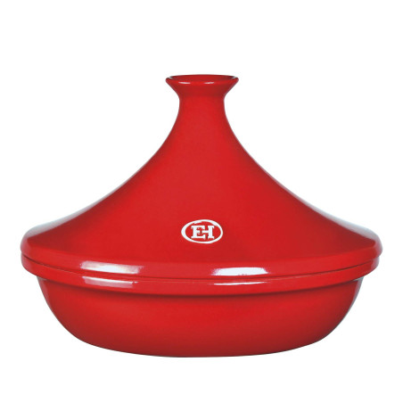 Caquelon à Fondue NOMAR N°17 Rouge + 6 Fourchettes - Fonte émaillée Tout Feux