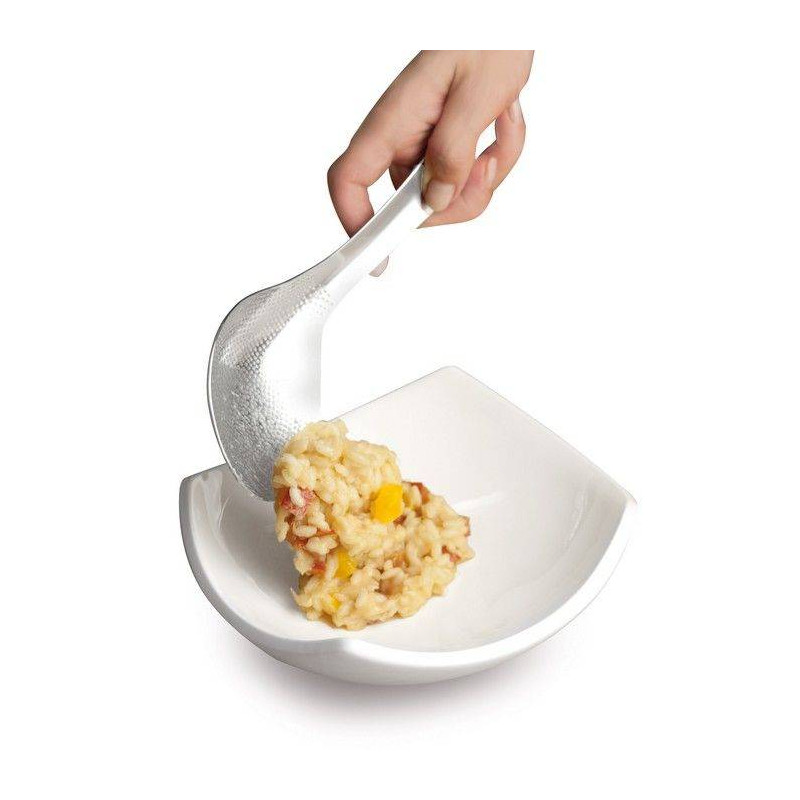 Cuillère à Riz Sur Pied - En Acier Inoxydable & Silicone - 21 Cm - Résistante à La Chaleur & Anti-Rayure - Pour Cuisine Maison Ou Restaurant