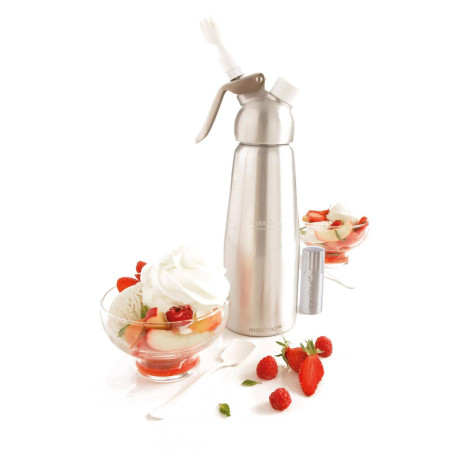 Siphon pour mousses et crèmes chaudes ou froides 0,50 L MASTRAD Nouveau modèle