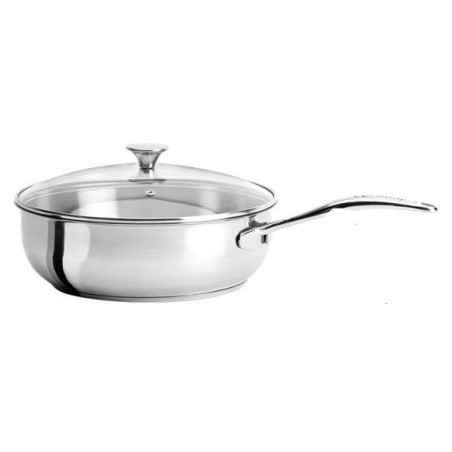 COOKWAY Master Sauteuse Inox Couvercle verre cerclé inox D24 by CRISTEL  SC