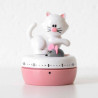 Minuteur mécanique JOIE Chat Souris BLANC