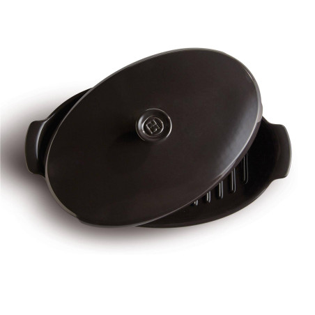 Test du poisson vapeur Emile Henry gris anthracite